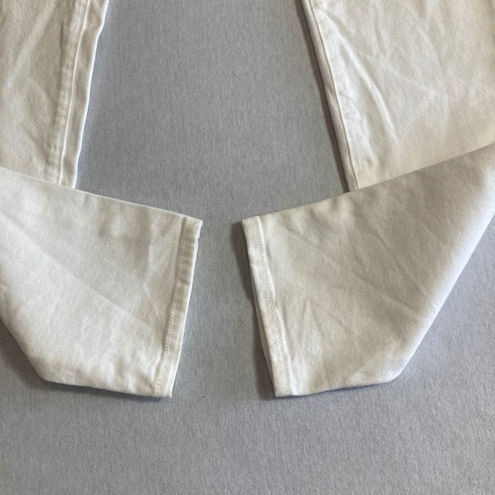 Paige Verdugo Ultra‎ Skinny Jeans 28 (Fit 34 Waist) Optic White Distressed W1454 - Picture 4 of 16